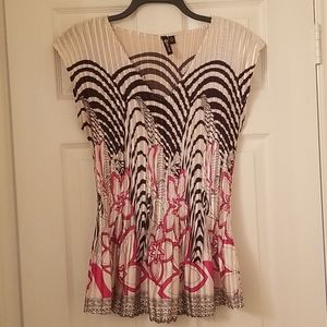 Milano Pleated Floral Blouse